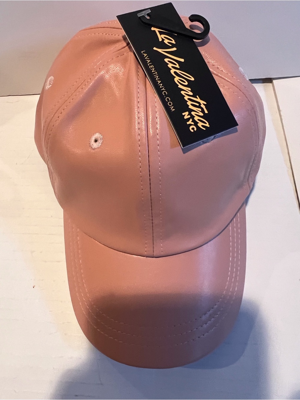 Valentina Pink faux- Leather-Baseball Cap